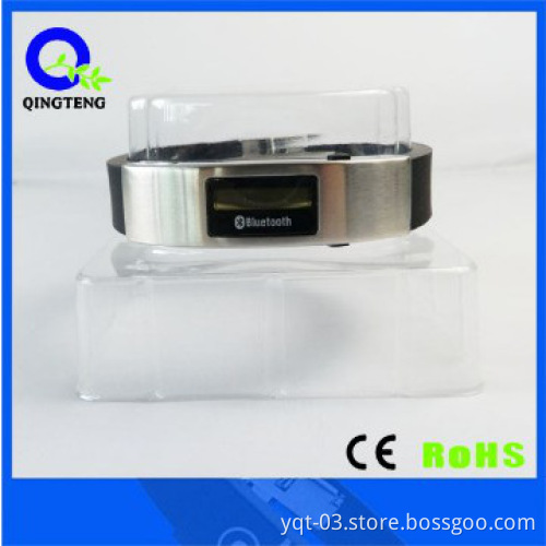 Silicone charm bracelet with bluetooth for women